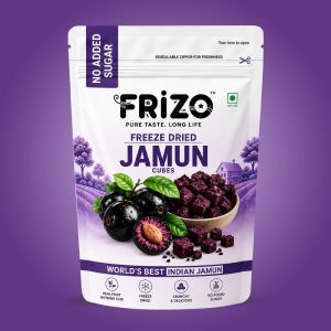 Freeze Dried Jamun Cubes | Healthy Jamun Snack | Natural, Vegan, No Preservatives, No Added Sugar