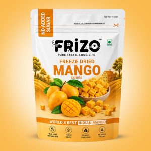 Freeze Dried Mango Cubes | Healthy Mango Snack | Natural, Vegan, No Preservatives, No Added Sugar